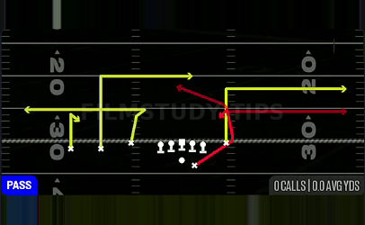HB Option — Pass play diagram