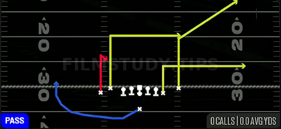 Smash Hammer — Pass play diagram