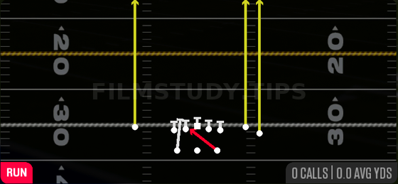 FB Inside — Run play diagram