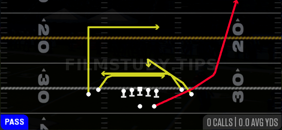 Mesh Spot — Pass play diagram