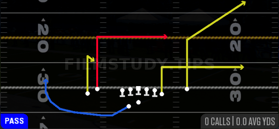 Smash Hammer — Pass play diagram