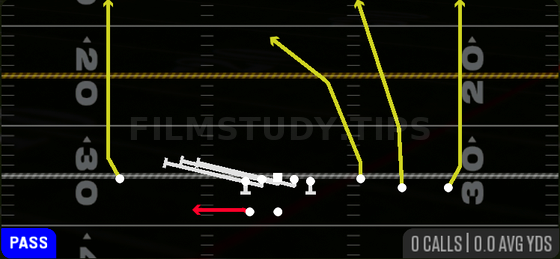 HB Slip Screen — Pass play diagram