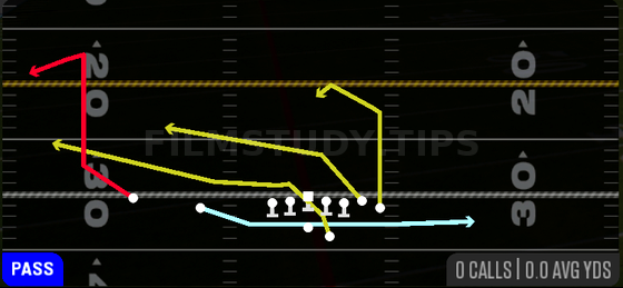PA Jet Sweep — Pass play diagram
