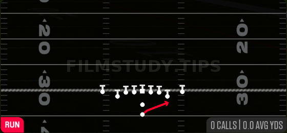 HB Stretch — Run play diagram