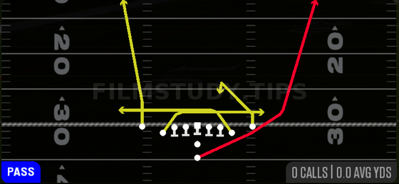 Mesh Spot — Pass play diagram