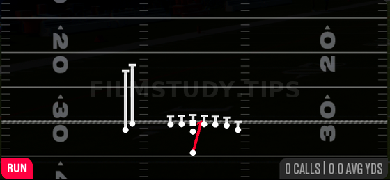 HB Dive — Run play diagram