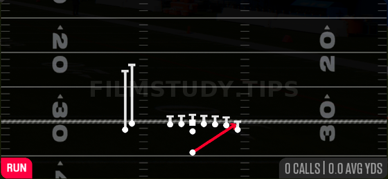HB Stretch — Run play diagram