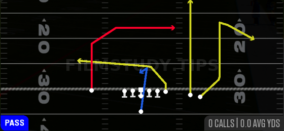 Jet 6 Soar — Pass play diagram