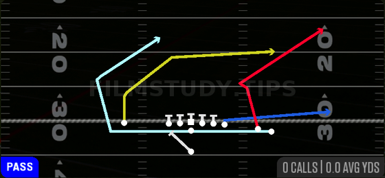 MTN PA Boot RT — Pass play diagram