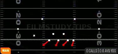 1 Double WR 2 — Man play diagram