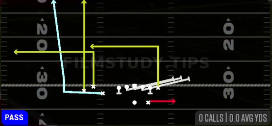 MTN HB Slip Screen — Pass play diagram
