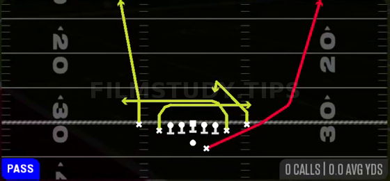 Mesh Spot — Pass play diagram