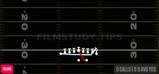 MTN HB Dive — Run play diagram