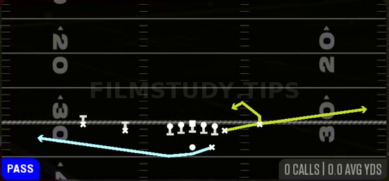 MTN HB Swing — Pass play diagram