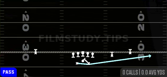 MTN PA HB Swing — Pass play diagram