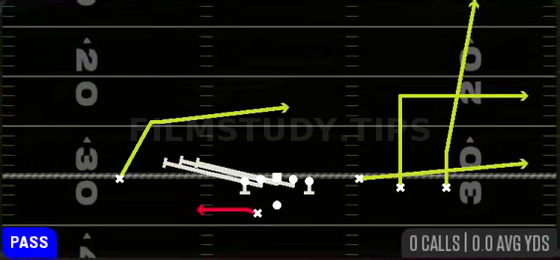 HB Slip Screen — Pass play diagram