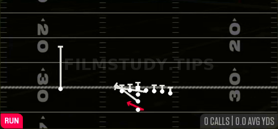 HB Counter WK — Run play diagram