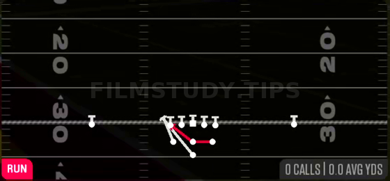 HB Off Tackle — Run play diagram