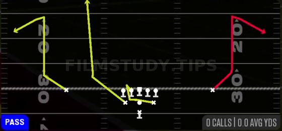 PA Comebacks — Pass play diagram