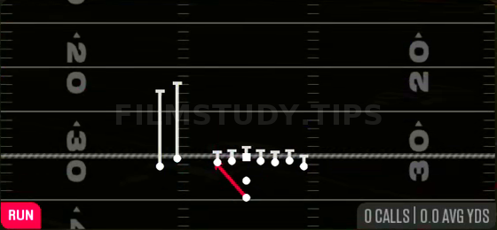 HB Zone WK — Run play diagram