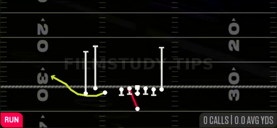 HB Pump Draw — Run play diagram