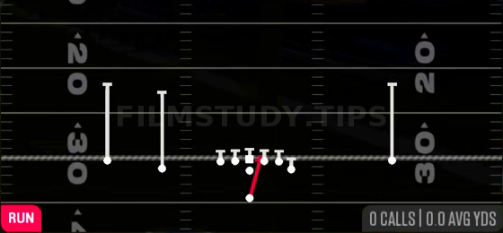 HB Dive — Run play diagram