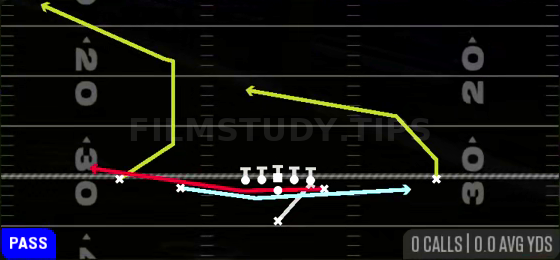 Jet PA Boot — Pass play diagram