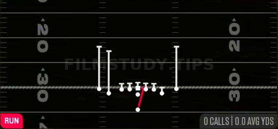 HB Dive — Run play diagram