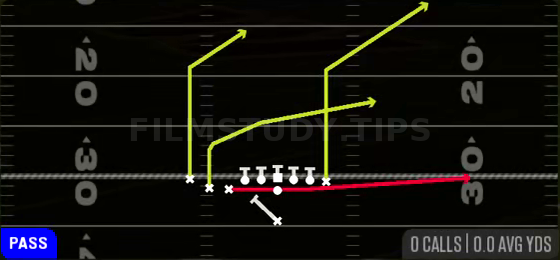 PA Boot Slide — Pass play diagram