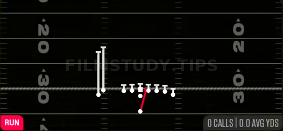 HB Duo — Run play diagram