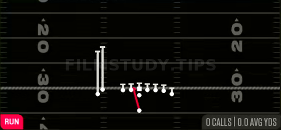 HB Zone WK — Run play diagram