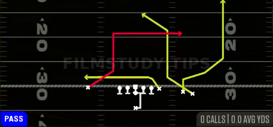 PA Switch WR In — Pass play diagram