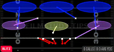 Edge Blitz 3 — Blitz play diagram