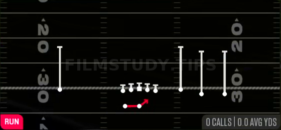 HB Off Tackle — Run play diagram