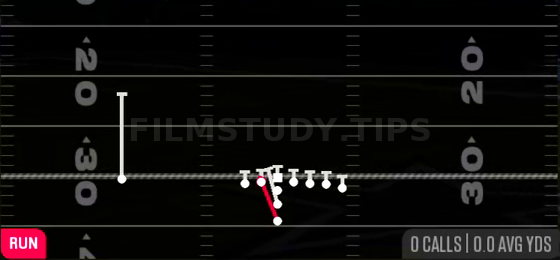 HB Lead Dive — Run play diagram