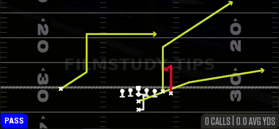 PA Spot — Pass play diagram