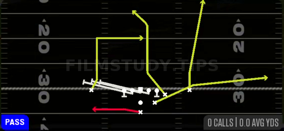 HB Slip Screen — Pass play diagram