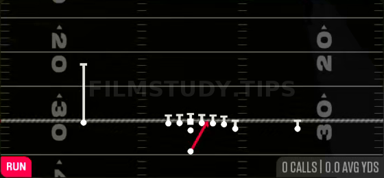 HB Duo — Run play diagram