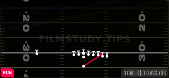HB Stretch — Run play diagram