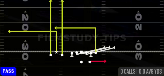 HB Slip Screen — Pass play diagram