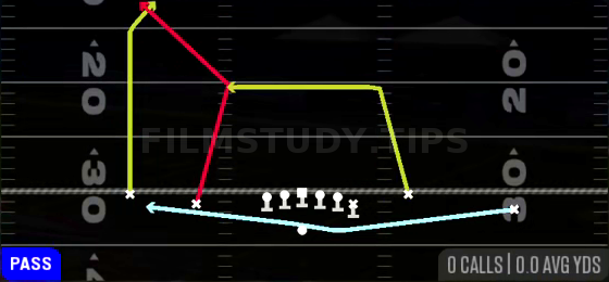 Reload PA Deep Sail — Pass play diagram