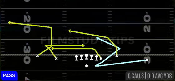 Reload Quick HB Trail — Pass play diagram