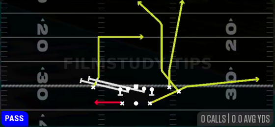 HB Slip Screen — Pass play diagram