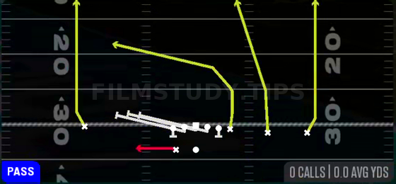 HB Slip Screen — Pass play diagram