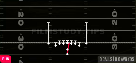 HB Dive — Run play diagram
