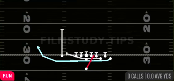 Cheat HB Slash — Run play diagram