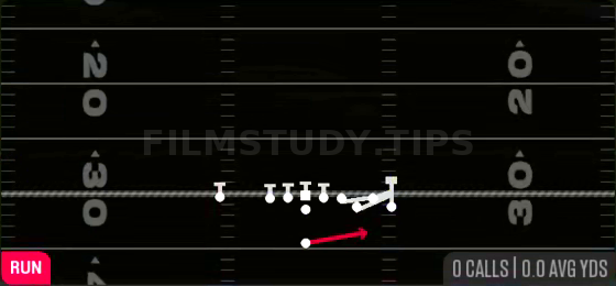 Crack Toss — Run play diagram