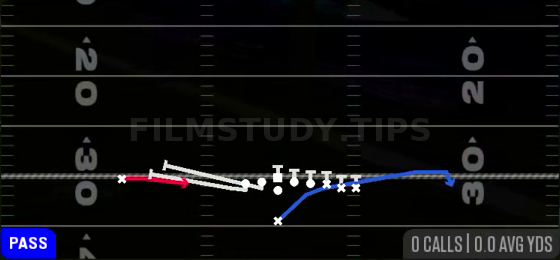 PA WR Screen — Pass play diagram