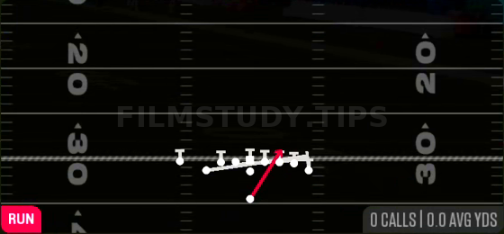 HB Counter Str — Run play diagram