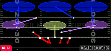DB Blitz Tex 3 — Blitz play diagram